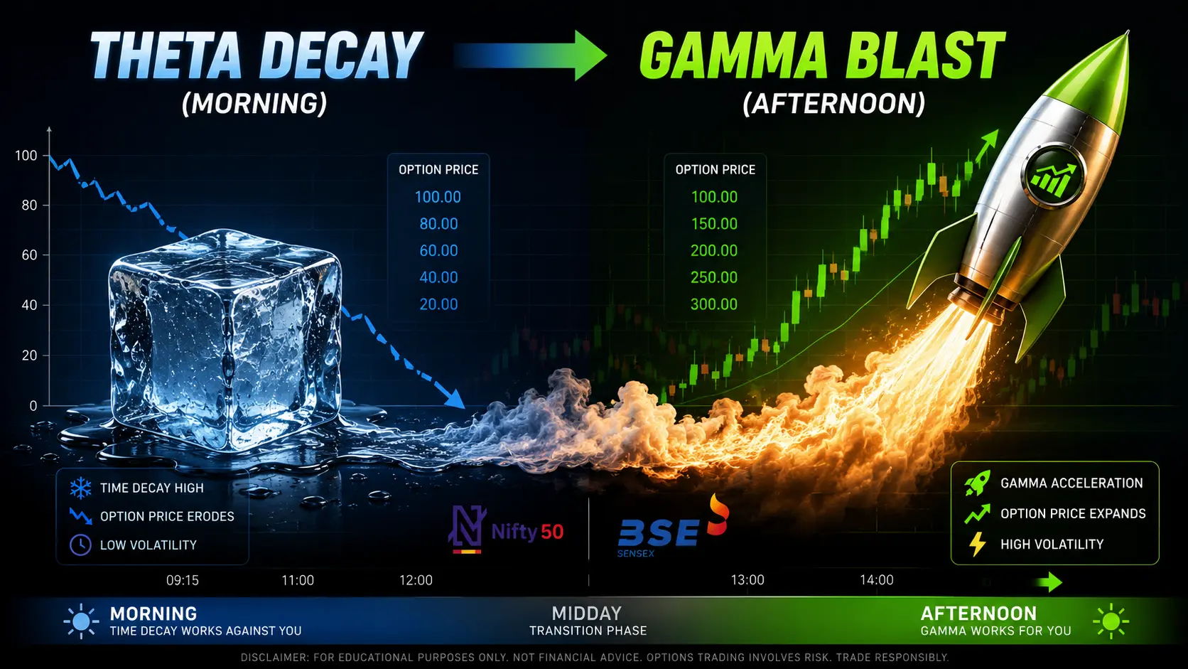 Theta Decay and Gamma Blast image for expiry day trading