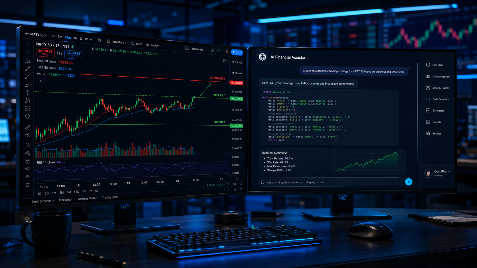 Artificial Intelligence analyzing Indian Stock Market