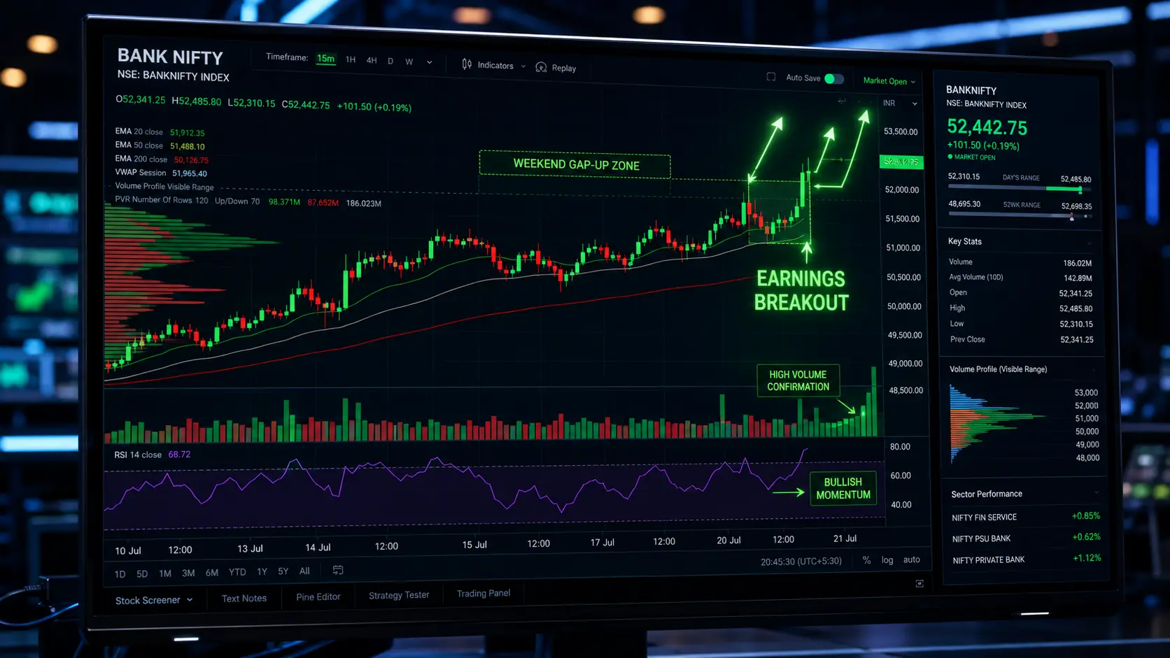 Nifty Bank Nifty Technical Analysis 20 July 2026