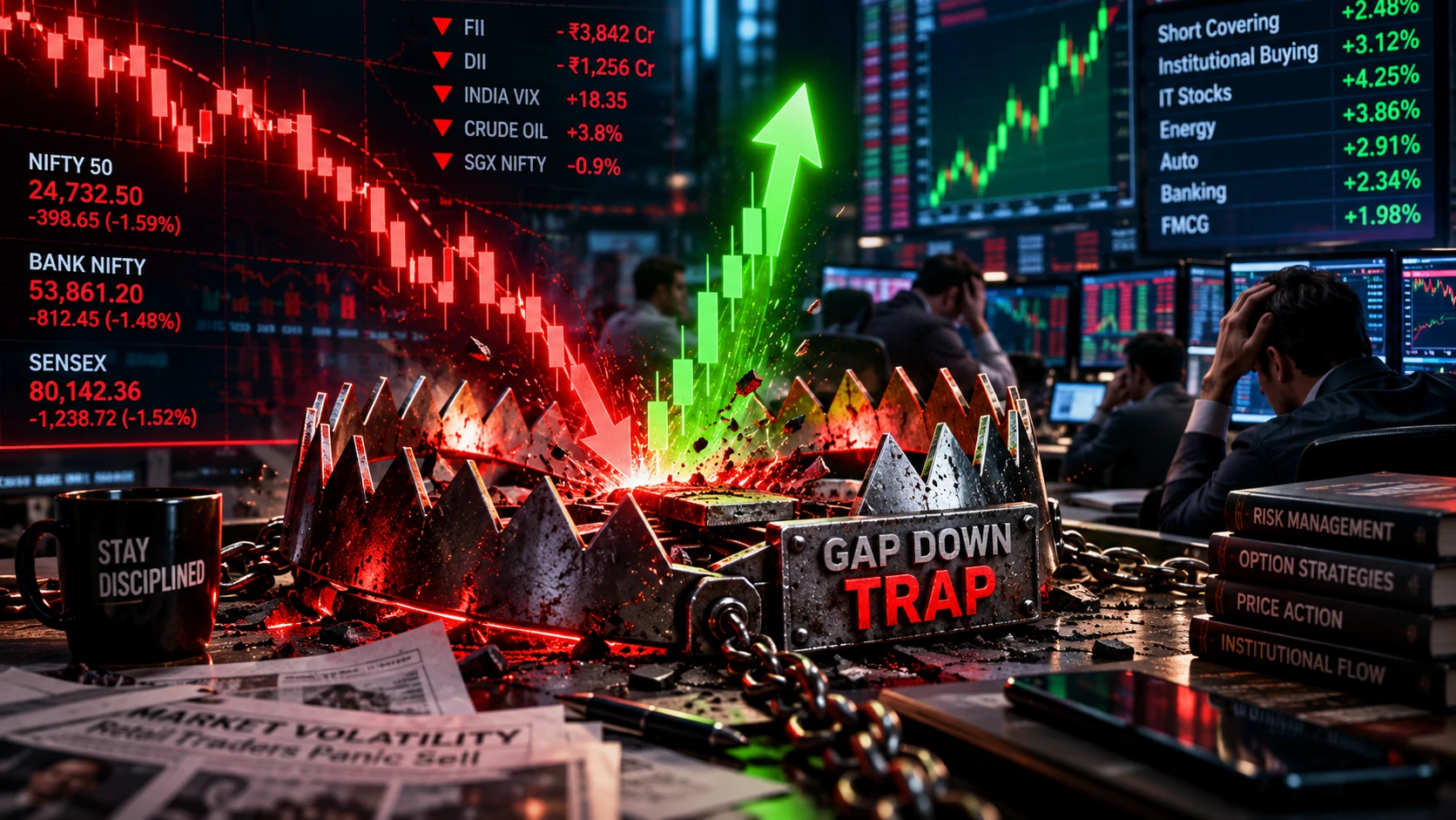 Gap Down Trap in Nifty and Bank Nifty Trading